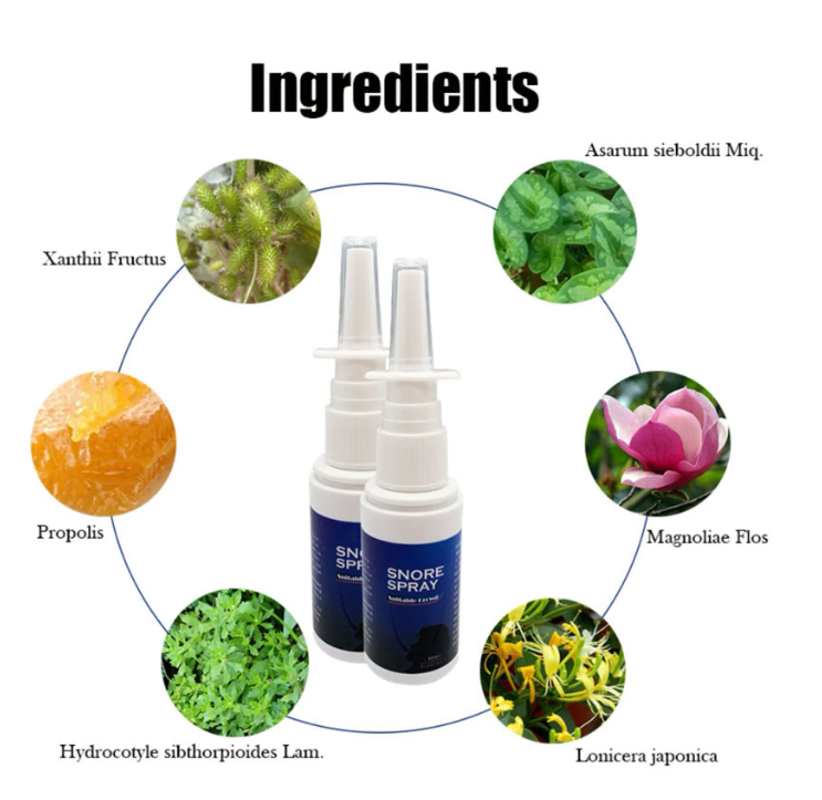 Spray anti-ronflement 30 ml Spray anti-ronflement aux herbes traditionnelles pour adultes