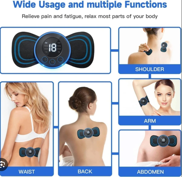 Mini masseur cervical électrique portable pour le cou et le dos